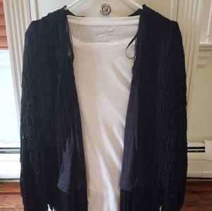 Black Fringe Jacket